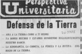 Defensa de la tierra
