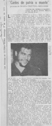 Cantos de patria o muerte"