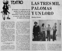 Las tres mil palomas y un loro