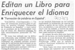 Editan un libro para enriquecer el idioma.