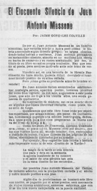 El elocuente silencio de Juan Antonio Massone