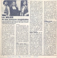 La mujer en tres ensayos magistrales.