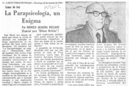 La parapsicología, un enigma