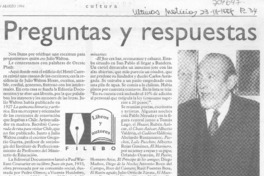 Preguntas y respuestas.