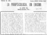 La parapsicología, un enigma