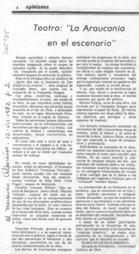 Teatro: "la araucaria en el escenario"