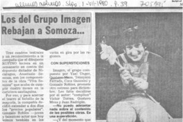 Los Del Grupo Imagen rebajan a Somoza--