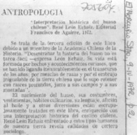 Interpretación histórica del huaso chileno.