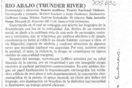 Río abajo.