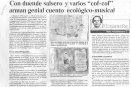 Con duende salsero y varios "cof-cof" arman genial cuento ecológico-musical