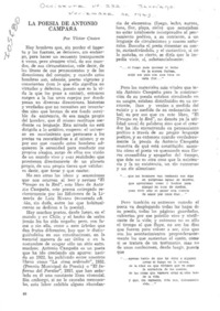 La poesía de Antonio Campaña