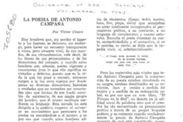 La poesía de Antonio Campaña