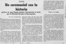 Un ceremonial con la historia
