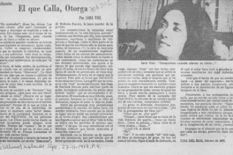 El que calla, otorga