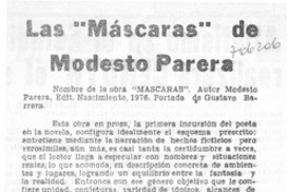 Las "máscaras" de Modesto Parera
