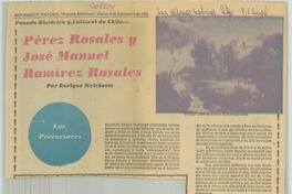 Pérez Rosales y José Manuel Ramírez Rosales