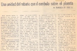 Una unidad del rebaño que deambula sobre el planeta