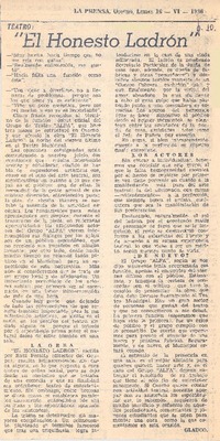 El honesto ladrón"