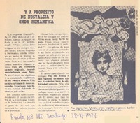 Y a propósito y onda romántica.