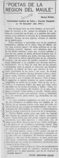 Poetas de la Región de Maule