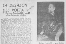 La desazón del poeta