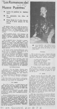 Los Romances del huaso Puentes.