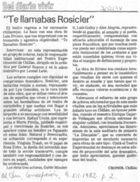 Te llamabas Rosicler