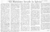 El marxismo invade la iglesia
