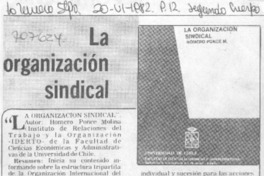 La Organización sindical.