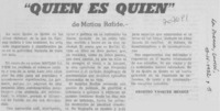 Quién es quién"