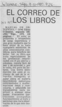 Manual de ortopedia.