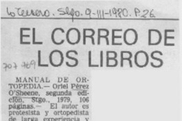 Manual de ortopedia.