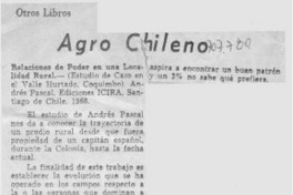 Agro chileno.