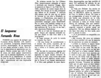 El lenguaraz Fernando Rivas.