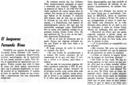 El lenguaraz Fernando Rivas.