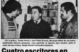 Cuatro escritores en proyecto editorial