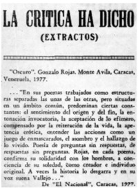 La crítica ha dicho.