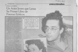 Un actor joven que lanza su primer libro de poemas eróticos: [entrevista]