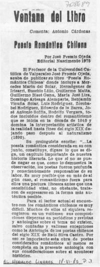 Poesía romántica chilena