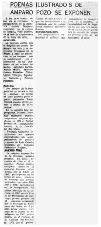 Poemas ilustrados de Amparo Pozo se exponen.