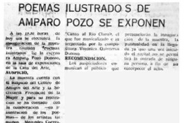Poemas ilustrados de Amparo Pozo se exponen.
