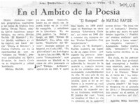 En el ámbito de la poesía