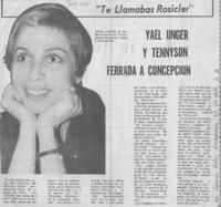 Yael Unger y Tennyson Ferrada a Concepción.
