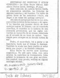 Historias de insectos y otros cuentos.