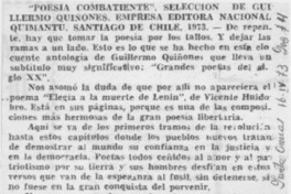 Poesía combatiente"