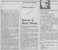 Nocturno de Alberto Romero