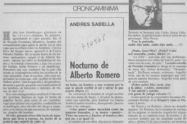 Nocturno de Alberto Romero