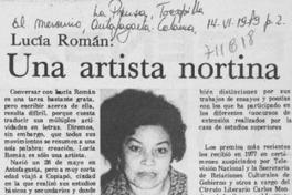 Una artista nortina.