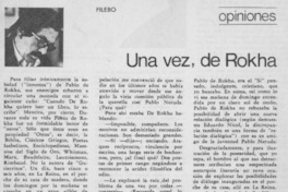 Una vez, de Rokha