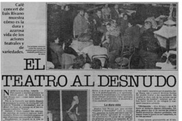 El teatro al desnudo